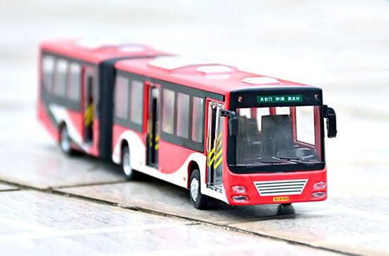 Long Size Yellow / Red / White / Green BeiJing Articulated Bus
